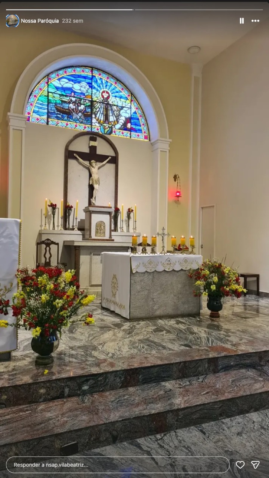 Altar da Paróquia Nossa Senhora Aparecida