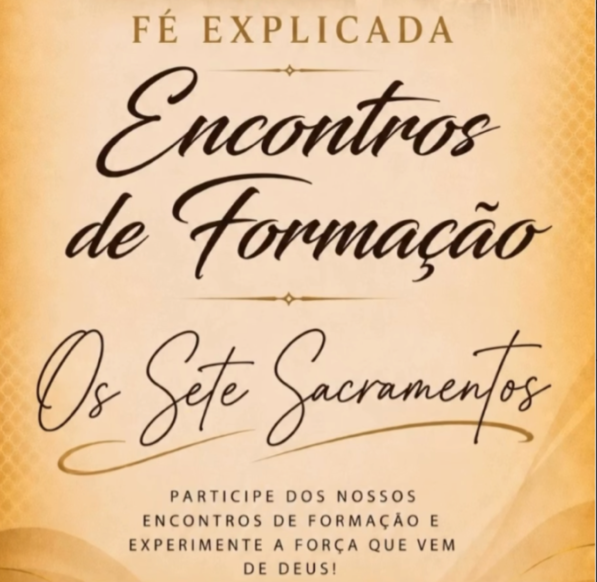 Fé Explicada — Encontros de Formação